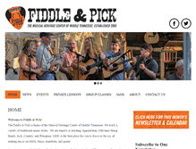 Tablet Screenshot of fiddleandpick.com